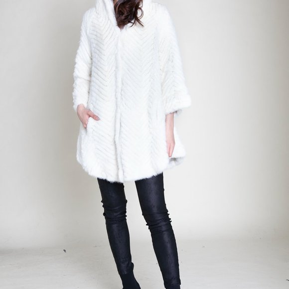 Patrizia Luca Milano Mink Hooded Jacket - Picture 2 of 3